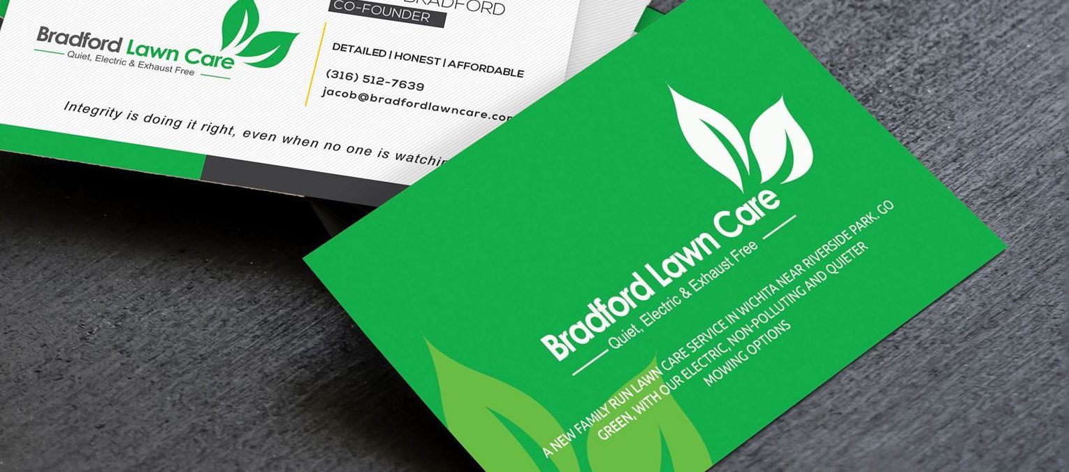 Business Card Design For A Lawn Care Business
