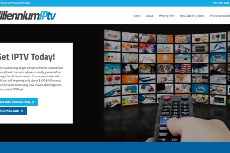 Millennium IPTV Web Design