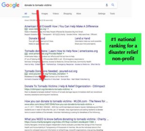 SEO For A Disaster Relief Organization