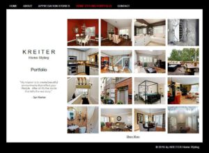 Web Design For A Home Styling Designer