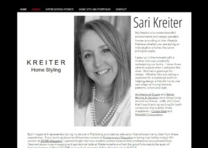 Web Design For A Home Styling Designer