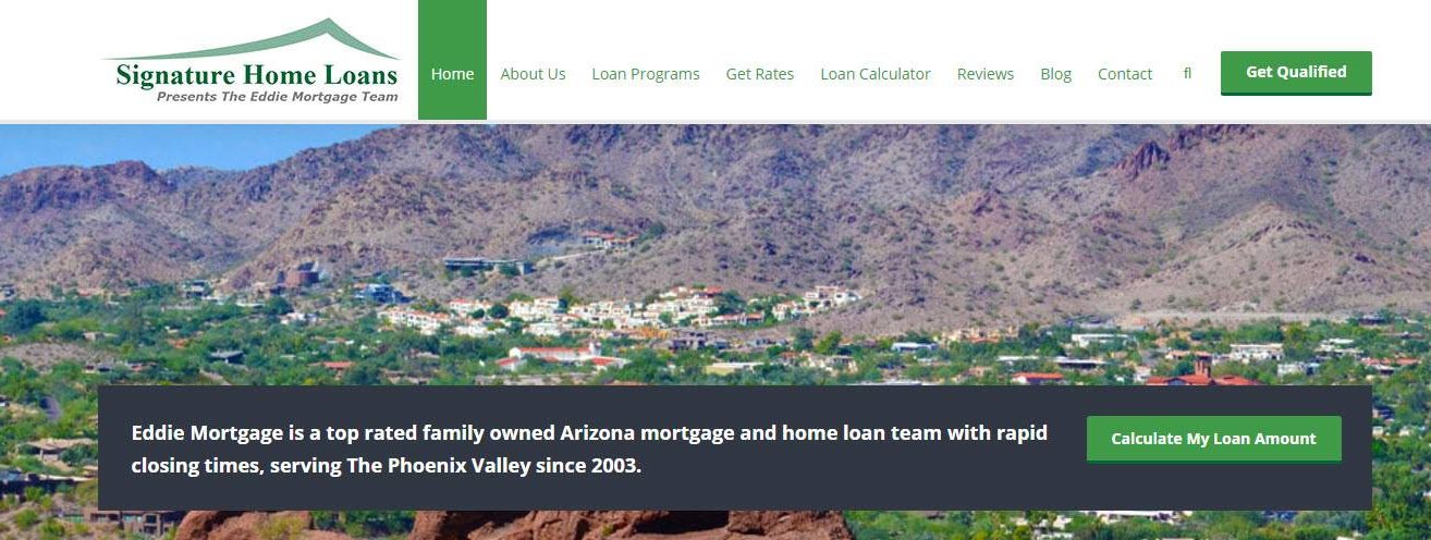 Web Design For A Mortgage Company In Arizona