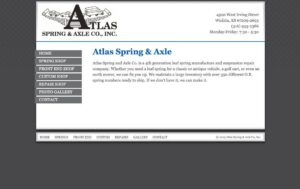 Web Redesign For A Custom Spring & Axle Shop