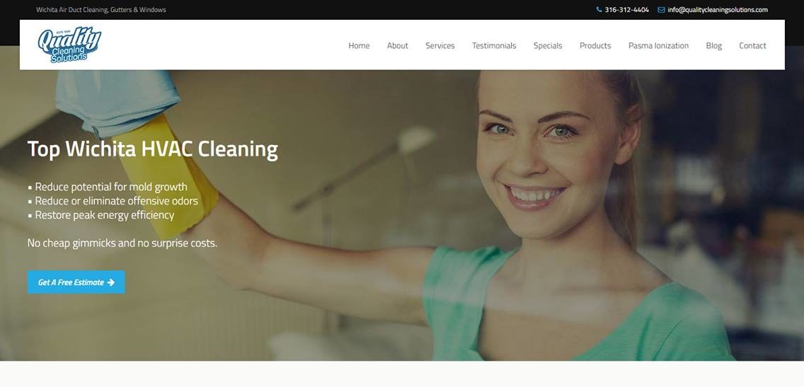 Website Redesign For A Cleaning Business