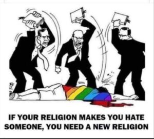using religion to hate other people